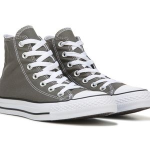 Grey high top converse